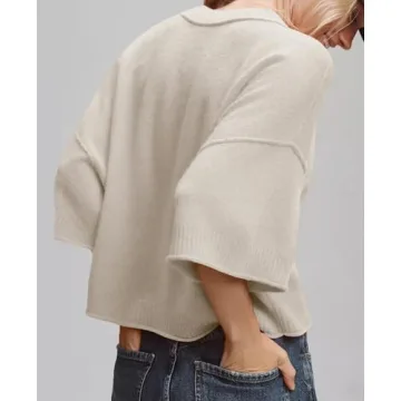 ZDC Oversized Summer Sweater for Women - Cropped & Casual