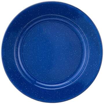 Coleman 12-Piece Enamel Dinnerware Set in Blue