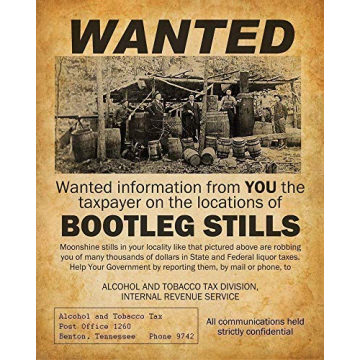 Bootleggers Wanted Posters - Unframed Art Prints