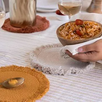 Folkulture Trivets Set of 3 for Hot Dishes and Pans