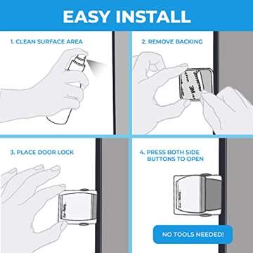 Eco-Baby Sliding Door Lock for Child Safety at Home