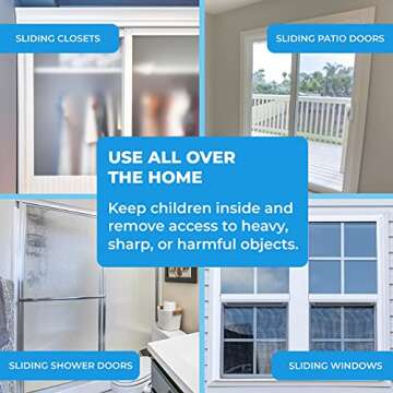 Eco-Baby Sliding Door Lock for Child Safety at Home