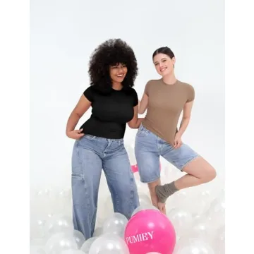 PUMIEY Women’s Crew Neck Slim Fit T-Shirts for Every Occasion