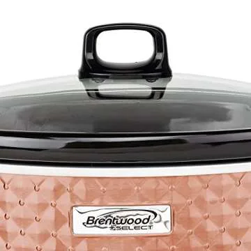 Brentwood Select Slow Cooker 7 Quart Copper - Versatile Cooking