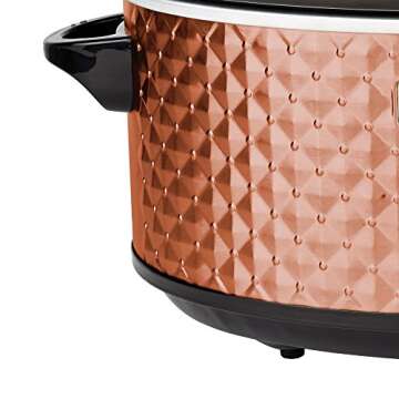 Brentwood Select Slow Cooker 7 Quart Copper - Versatile Cooking