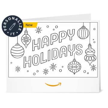 Amazon Gift Card - Happy Holidays Ornaments for Everyone