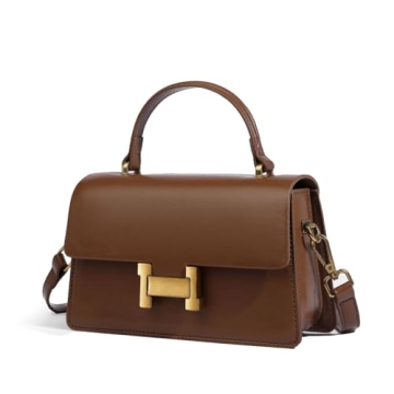 Stylish Vegan Leather Satchel Purses for Women, Cute Crossbody Handbag
