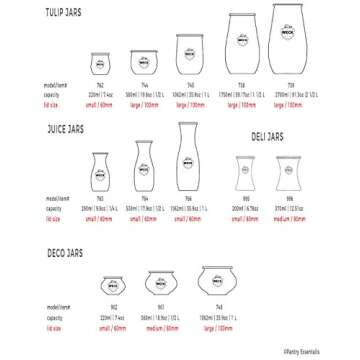 Weck Jar Keep Fresh Plastic Lids, 6 PACK (Large = 100mm). Fits Models 740, 741, 742, 743, 738, 739, 744, 745, 748, 974