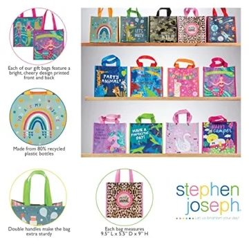 Stephen Joseph Eco-Friendly Unicorn Gift Bag - Medium Size