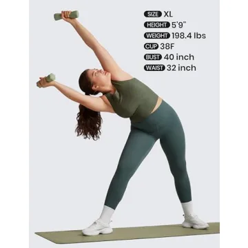 CRZ YOGA Women's Seamless Ribbed High Neck Sports Bra