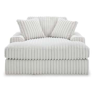 Oversized Chaise with USB Ports & 2 Pillows