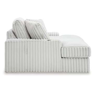 Oversized Chaise with USB Ports & 2 Pillows