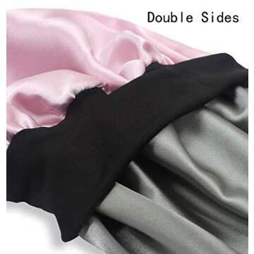 SENGTERM Kids Satin Bonnet for Hair Protection and Comfort