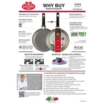 BALLARINI Lucca Granitium Wok, Aluminium, Grey