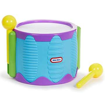Little Tikes Tap-A-Tune Drum Baby Toy, Multi Color (643002), 9.25 L x 9.25 W x 6.30 H Inches