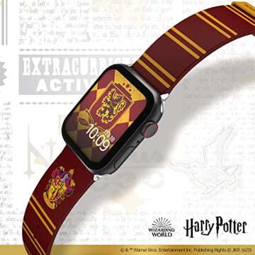 Harry Potter Smartwatch Band – Officially Licensed, Compatible with Every Size & Series of Apple Watch (watch not included) - Gryffindor
