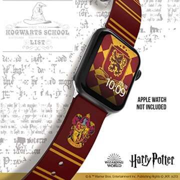 Harry Potter Smartwatch Band – Officially Licensed, Compatible with Every Size & Series of Apple Watch (watch not included) - Gryffindor