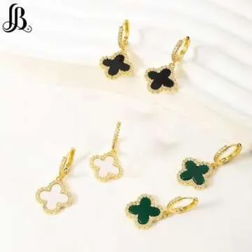 LaBling Hoop Earrings for Women | Hoop Earrings for Women | Lovely Gift - White