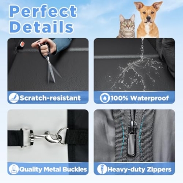 Back Seat Extender for Dogs - Waterproof & Safer