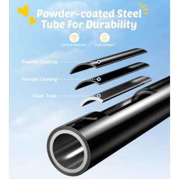 Trekassy Saucer Swing with Frame for Kids Outdoor, 440lbs Swing Set with Heavy Duty Metal Swing Stand for Backyard, Outdoor Kids Play Equipment