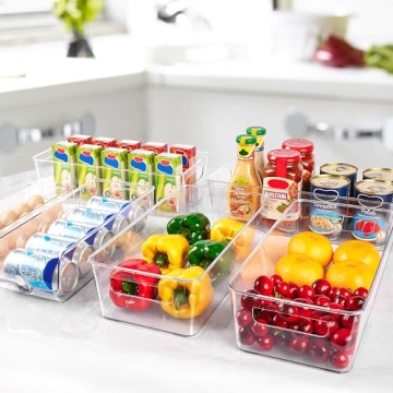 Vtopmart 8-Piece Fridge Organizer Set for Kitchen Storage