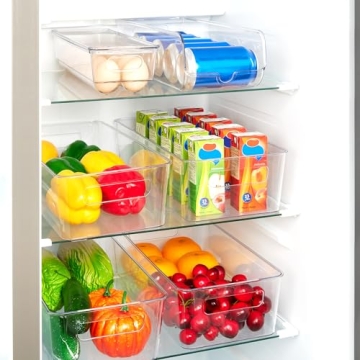 Vtopmart 8-Piece Fridge Organizer Set for Kitchen Storage