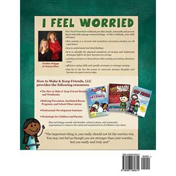 I Feel Worried! Tips for Kids on Overcoming Anxiety (How to Make & Keep Friends Workbooks)