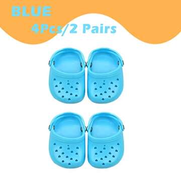 4Pack/2Pairs Pet Dog Croc with Rugged Anti-Slip Sole, Breathable Comfortable Love Mesh Dog Slippers, Puppy Candy Colors Sandals Adjustable, Color Optional, Dog Shoes Gift for Pet Festival