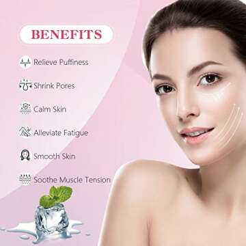 MELAO Ice Roller for Face & Eye, Reusable Beauty Tool