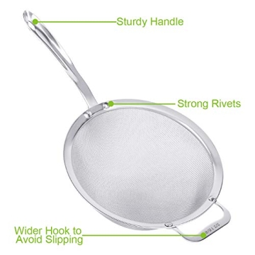 Buy 9 Inch Stainless Steel Fine Mesh Strainer Online