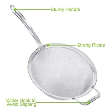 Buy 9 Inch Stainless Steel Fine Mesh Strainer Online