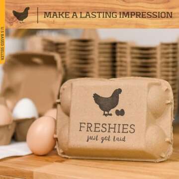 Rural365 | Pulp Egg Cartons Bulk Pack of 20 Empty Egg Cartons – Half Dozen Egg Holder Egg Crates (Holds 6 Eggs Each)