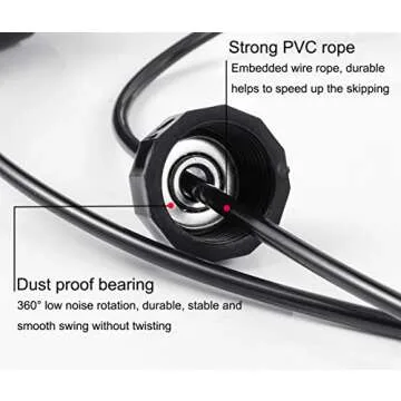 BOOMIBOO Adjustable Jump Rope for Fitness Fun