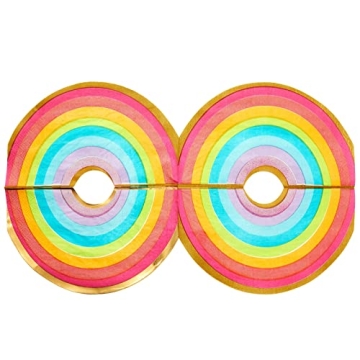 72-Piece Rainbow Birthday Party Supplies Set - Serves 24 Guests