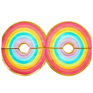 72-Piece Rainbow Birthday Party Supplies Set - Serves 24 Guests