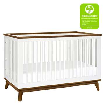 Babyletto Scoot 3-in-1 Convertible Baby Crib - Modern Design, Easy Assembly, GREENGUARD Certified