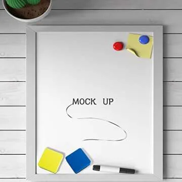 LOCONHA Dry Erase Markers, 48 Pack Magnetic Whiteboard & Chalkboard Cleaners, Small Magnetic Erasers