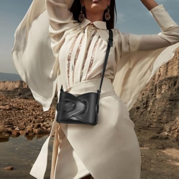 Fashionable HICARRY PU Crossbody Bucket Bag for Women