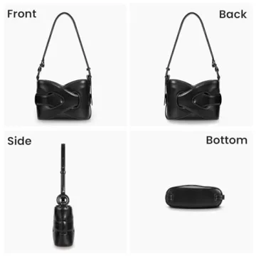 Fashionable HICARRY PU Crossbody Bucket Bag for Women