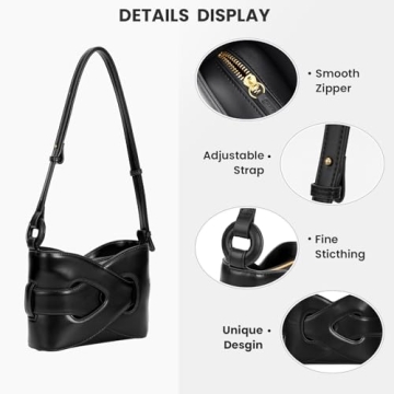 Fashionable HICARRY PU Crossbody Bucket Bag for Women