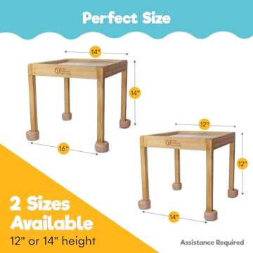 Little Balance Box Push Pull Walker Toy, 2-in-1 No Wheels Spring Feet, Wooden Walker, Girl Boy Toddler Walker with Toddler, Child Activity Table Beige + Booties