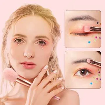 Stylish TEXAMO Pink Makeup Brushes Set for Every Occasion