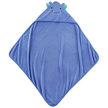Simple Joys by Carter's Unisex Babies' 8-Piece Towel and Washcloth Set, Blue/Green/White, One Size