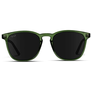 WearMe Pro Polarized Men's Sunglasses - Green Frame