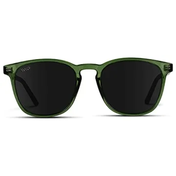 WearMe Pro Polarized Men's Sunglasses - Green Frame