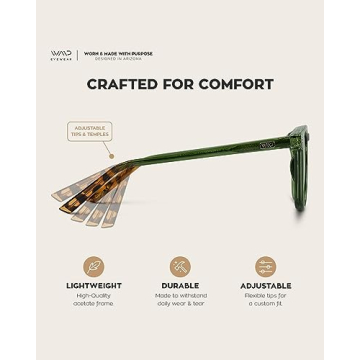 WearMe Pro Polarized Men's Sunglasses - Green Frame