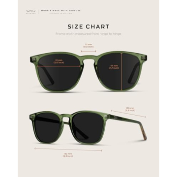 WearMe Pro Polarized Men's Sunglasses - Green Frame