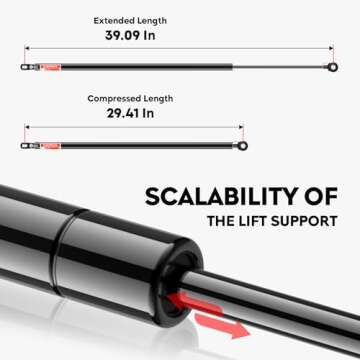 2 Pcs Rear Hatch Liftgate Tailgate Lift Supports Struts Shocks Fit for 1982-1992 Camaro Pontiac Fire...