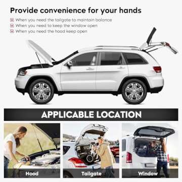 2 Pcs Rear Hatch Liftgate Tailgate Lift Supports Struts Shocks Fit for 1982-1992 Camaro Pontiac Firebird 4900