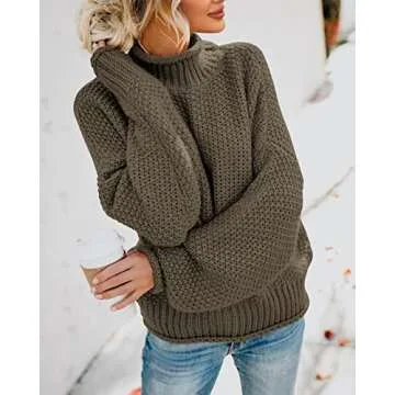 Oversized Turtleneck Sweater for Stylish Winter Wear